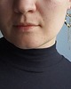 kolczyki z kamieniami Asymetryczne kolczyki koła z jaspisem 4