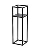 kwietniki Kwietnik Metalowy Stojak na kwiaty 70x21cm czarny LOFT 1