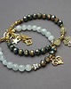 bransoletki z kamieni naturalnych Szlachetna kolekcja /old gold hematite/ - bransoletka 3