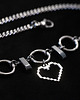 chokery Cybercore serce * choker stal nierdzewna * cyber goth * gothic girl styl 3