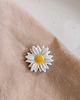 przypinki Pin przypinka biały kwiat STOKROTKA margerytka, kwiatowe boho dodatki 1