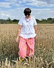 spodnie materiałowe damskie Balloon pants w paski p/r 2