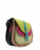 torby na ramię Torebka damska na ramię skórzana pojemna kolorowa ze skrawków eko OLIVKA 1