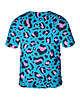 t-shirt damskie Damski T-shirt DR.CROW Leopard Blue 1