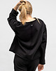 bluza bez kaptura damska BLUZA CROP ,,CINDI '' czarna 2