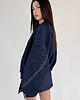 kurtki damskie Krótka kurtka bomber zipper denim dark blue 6