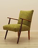 fotele Fotel zielony, duński design, lata 60, produkcja: Dania 1