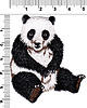 naszywki na ubrania Naszywka termo przylepna Panda 1