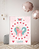 obrazy i plakaty do pokoju dziecięcego Plakat JEDNOROŻEC z imieniem dla dziewczynki unicorns 1