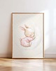 obrazy i plakaty do pokoju dziecięcego Plakat Na Ścianę Dla Dziewczynki Różowe króliczki nr. 12 1