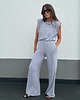 spodnie materiałowe damskie Spodnie Gentle super soft light grey 6
