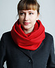 szale damskie Czerwona wełniana tuba 2