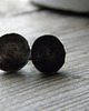 kolczyki wire wrapping skorupki  - sztyfty 2