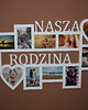ramki na zdjęcia Multirama ramka na zdjęcia z napisem Nasza Rodzina mdf 11 zdj serca 1