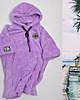 bluza z kapturem damska Poncho Biggy Smile Lilac 6