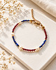bransoletki z kamieni naturalnych Bransoletka z granatem i lapis lazuli 2
