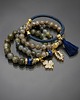 bransoletki z kamieni naturalnych Dark blue and grey vol. 12 - set /26.09.24/ 2