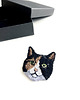 broszki Broszka KOT UNIKAT - haft ręczny 4