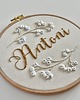 Chrzest - inne Tamborek haftowany- COTTON BLOOM 1