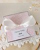 kartki, zaproszenia na chrzest Exploding box na chrzest, roczek, narodziny "Pink Flowers Girl 1"GOTOWY 3