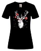 t-shirt damskie Koszulka damska organiczna Świąteczny jeleń 1