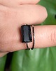 pierścionki srebrne Pierścionek BLACK amulet rozmiar 18 2