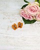 kolczyki soutache Kolczyki z hematytem pomarańczowe 6
