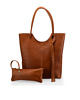 torby XXL Torba shopper brązowa 2