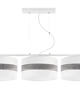 lampy wiszące Lampa wisząca z abażurem 30 cm kryształki/cyrkonie 2