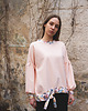bluza bez kaptura damska Brzoskwiniowy Raj_3 2