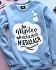 bluza bez kaptura damska Bluza Baby Blue ,,Niebieskie Migdały  3