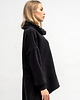 bluza bez kaptura damska BLUZA ASYMETRYCZNA ,,RAVEL'' czarna+wzór jesieni 4