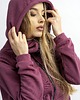 bluza z kapturem damska Bluza na zamek Mela Wrzos 2