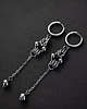 kolczyki - inne Kolczyki chainmaille długie * stal nierdzewna * cyber goth * y2k * 1