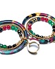 kolczyki z kamieniami Kolczyki Wianki circle  (colourful)  3