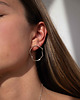 kolczyki srebrne WAVES singe BIG Circle / silver earrings 5