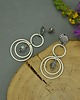 kolczyki wire wrapping Kolczyki sztyfty koła labradoryt  kółka stal chirurgiczna 5