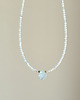 chokery Akwamaryn, hematyt choker unikat 2