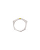 pierścionki srebrne Pierścionek Geommetry GEMstone/ satin silver ring 3