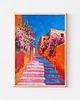 plakaty Plakat Kolorowa uliczka w Grecji 2