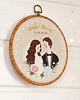 Ślub - inne Personalizowana pamiątka ślubna, haft w oprawie vintage 3