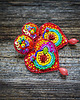 kolczyki soutache Kolekcja Frida - kolczyki kolorowe serca 2
