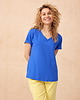 t-shirt damskie T-shirt Damski Mango BS Szafirowy 3