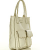 torby na ramię Torebka shopper z kieszeniami MAZZINI - Ravenna ivory beżowa 4