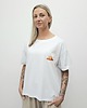 t-shirt damskie Bawełniana koszulka o luźnym kroju - Croissant white 3