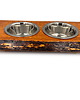 dla zwierząt różne Stojak drewniany bar  dla psa na miski 2 x 0,4 litra 1