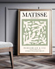 plakaty PLAKAT abstrakcyjny Matisse zielony beżowy 1