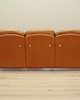 sofy i szezlongi Sofa skórzana pomarańczowa, Space Age design, lata 60, produkcja: Włochy 1