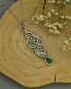 wisiory Oryginalny wisiorek zielony onyks wire wrapping 1