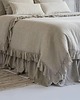 pościel Lniana pościel z falbaną /cały komplet / 100% len OEKO-TEX 1